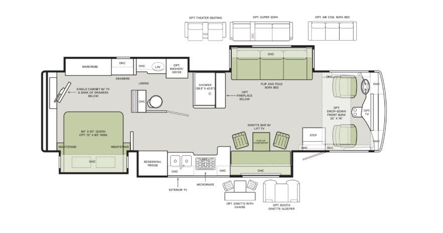 View 2026 Tiffin Open Road Allegro 34 PA complete specs and manufacturer brochures