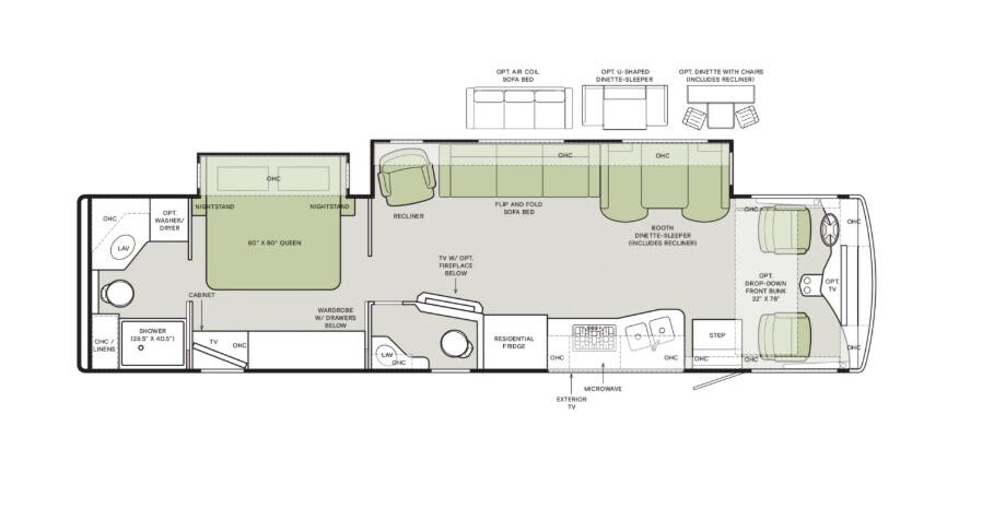 View 2026 Tiffin Open Road Allegro 36 LA complete specs and manufacturer brochures