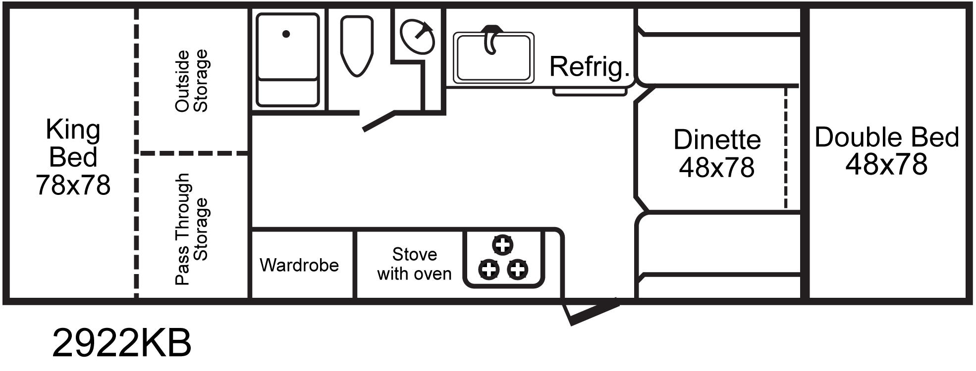 View 2026 TrailManor 2922 Series 2922KB complete specs and manufacturer brochures
