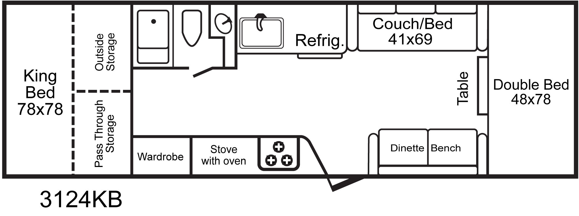 View 2026 TrailManor 3124 Series 3214KB complete specs and manufacturer brochures