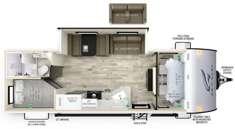 View 2026 Wayfinder Go Play 26BHS complete specs and manufacturer brochures
