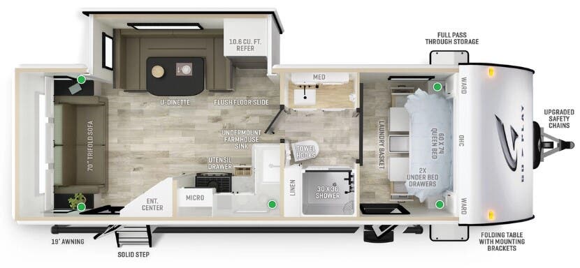 View 2026 Wayfinder Go Play 26RLS complete specs and manufacturer brochures