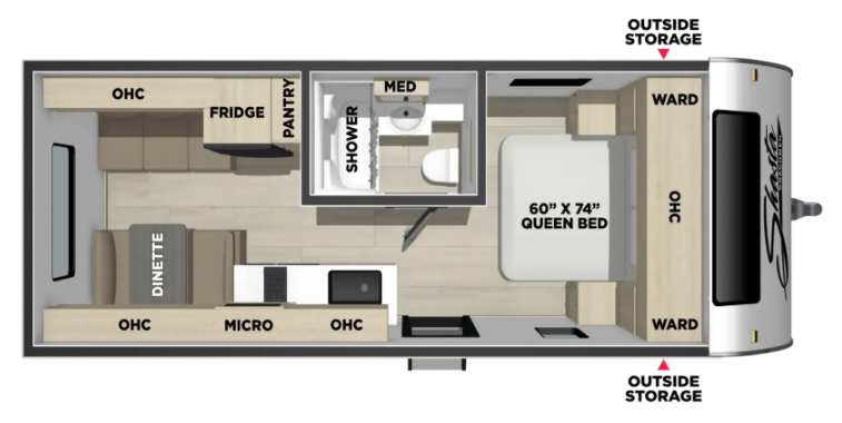 View 2027 Coachmen Shasta I-5 521CK complete specs and manufacturer brochures