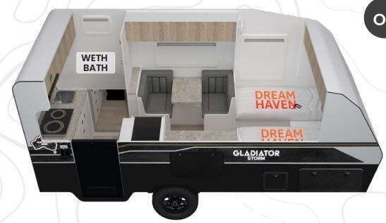 View 2027 Dreamhaven RV Gladiator Storm Single Bed complete specs and manufacturer brochures