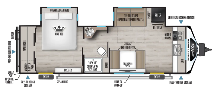 View 2027 East to West Alta 2775KFK complete specs and manufacturer brochures