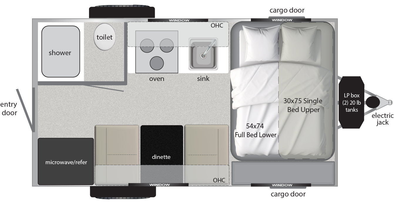 View 2027 Encore RV Revue 16BH complete specs and manufacturer brochures