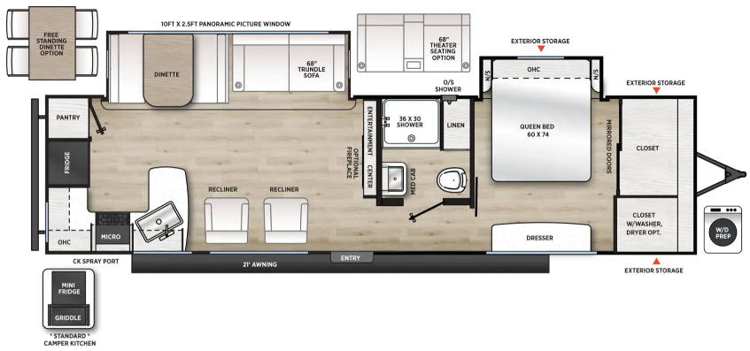 View 2027 Forest River Aurora 31KDS complete specs and manufacturer brochures