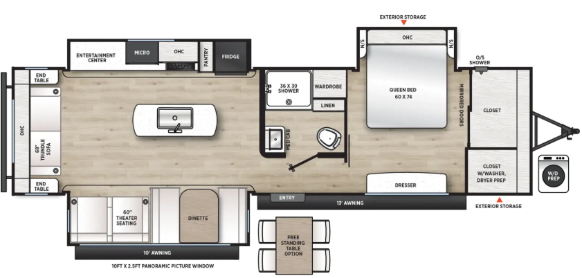 View 2027 Forest River Aurora 32RLTS complete specs and manufacturer brochures