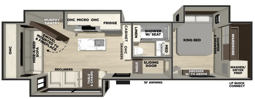 View 2027 Forest River Cedar Creek 290RL complete specs and manufacturer brochures