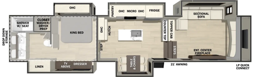 View 2027 Forest River Cedar Creek 398FL complete specs and manufacturer brochures