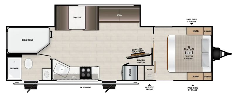View 2027 Forest River Salem 26DBHD complete specs and manufacturer brochures