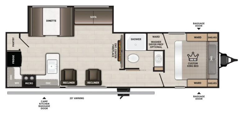 View 2027 Forest River Salem 27RK complete specs and manufacturer brochures