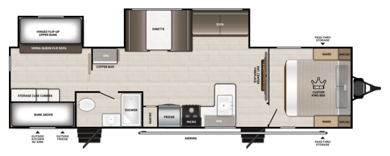 View 2027 Forest River Salem 32BHDS complete specs and manufacturer brochures