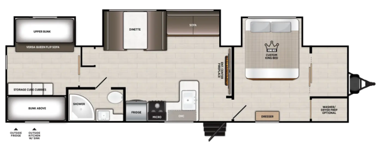 View 2027 Forest River Salem 33TS complete specs and manufacturer brochures