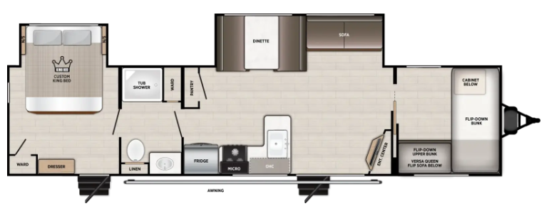 View 2027 Forest River Salem 36VBDS complete specs and manufacturer brochures