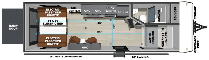 View 2027 Forest River Sandstorm 2215 complete specs and manufacturer brochures