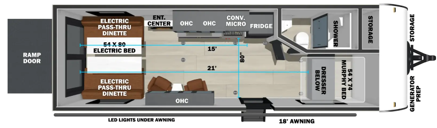 View 2027 Forest River Stealth 2215 complete specs and manufacturer brochures