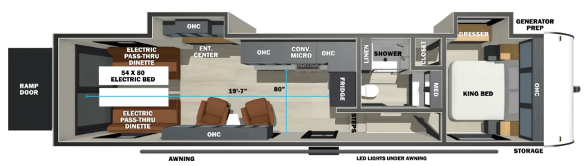 View 2027 Forest River Stealth 3300 complete specs and manufacturer brochures