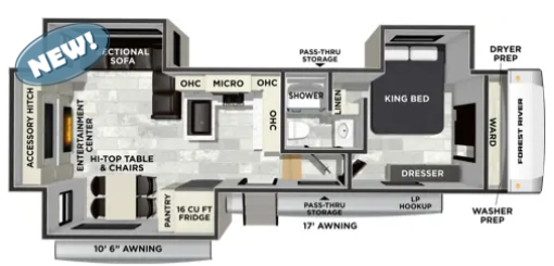 View 2027 Forest River Wildcat 32CHILL complete specs and manufacturer brochures