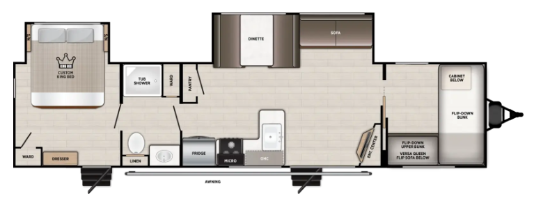 View 2027 Forest River Wildwood 36VBDS complete specs and manufacturer brochures