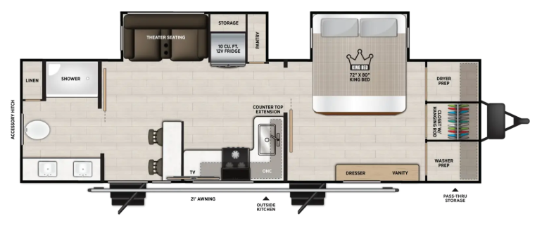 View 2027 Forest River Wildwood Heritage Glen 265BSRB complete specs and manufacturer brochures