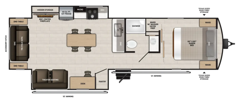 View 2027 Forest River Wildwood Heritage Glen 275RL complete specs and manufacturer brochures
