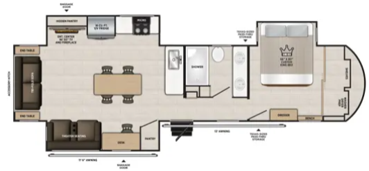 View 2027 Forest River Wildwood Heritage Glen 321DRL complete specs and manufacturer brochures