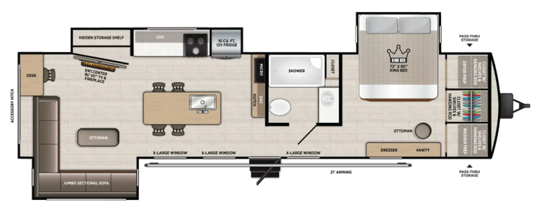 View 2027 Forest River Wildwood Heritage Glen 323RLI complete specs and manufacturer brochures