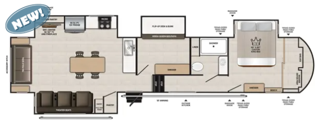 View 2027 Forest River Wildwood Heritage Glen 373MBRL complete specs and manufacturer brochures