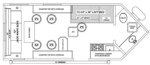 View 2027 Glacier RV Explorer 17EXP Loft complete specs and manufacturer brochures