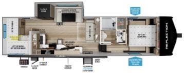View 2027 Grand Design Reflection 150 Series 298BH complete specs and manufacturer brochures