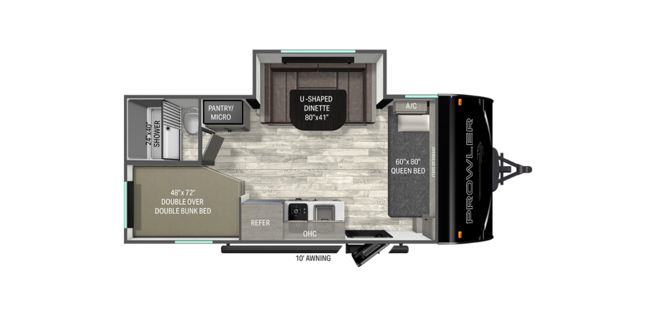 View 2027 Heartland Prowler Lynx 1702DBS complete specs and manufacturer brochures
