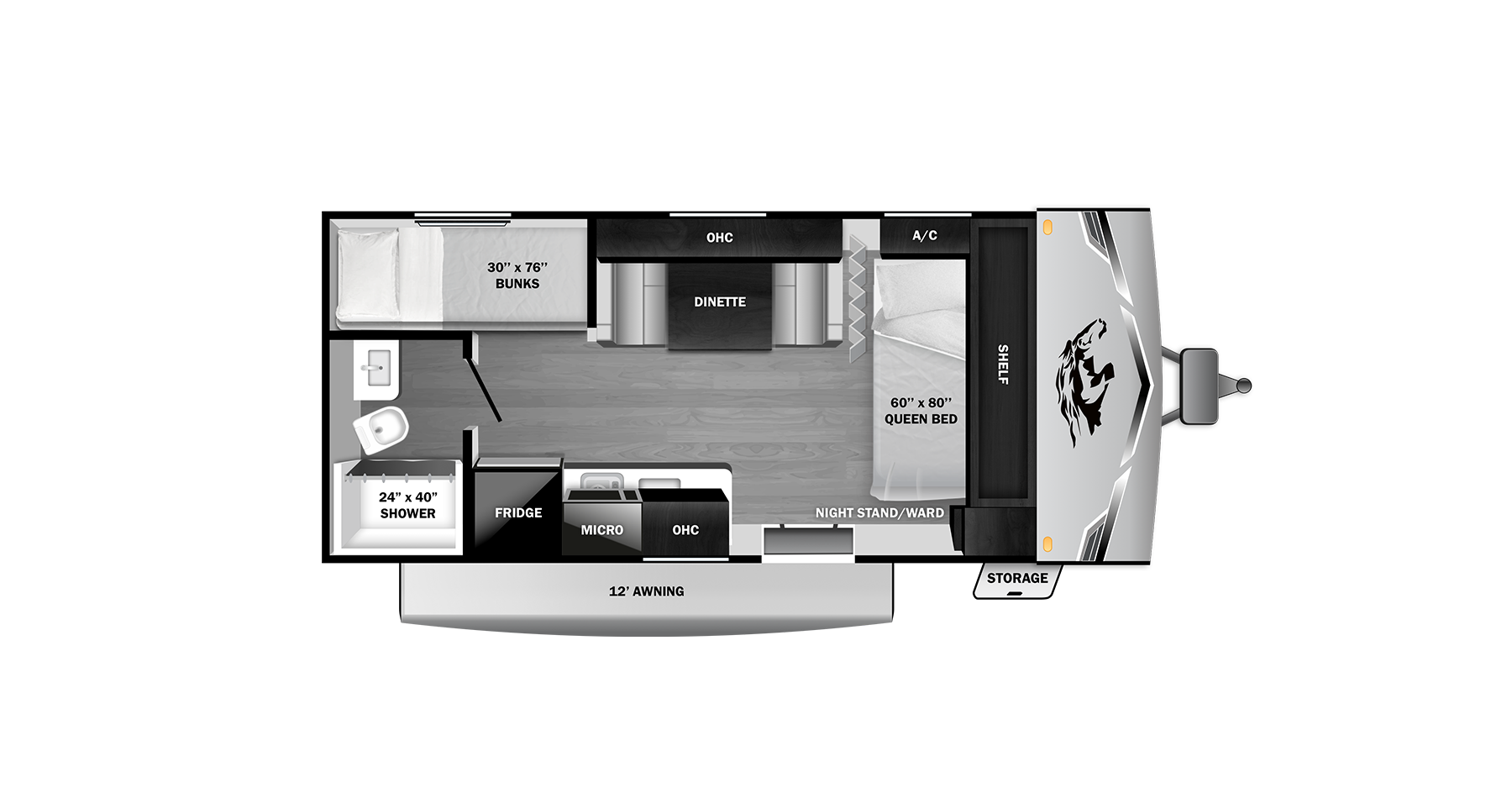 View 2027 Highland Ridge Open Range Colt 18BH complete specs and manufacturer brochures