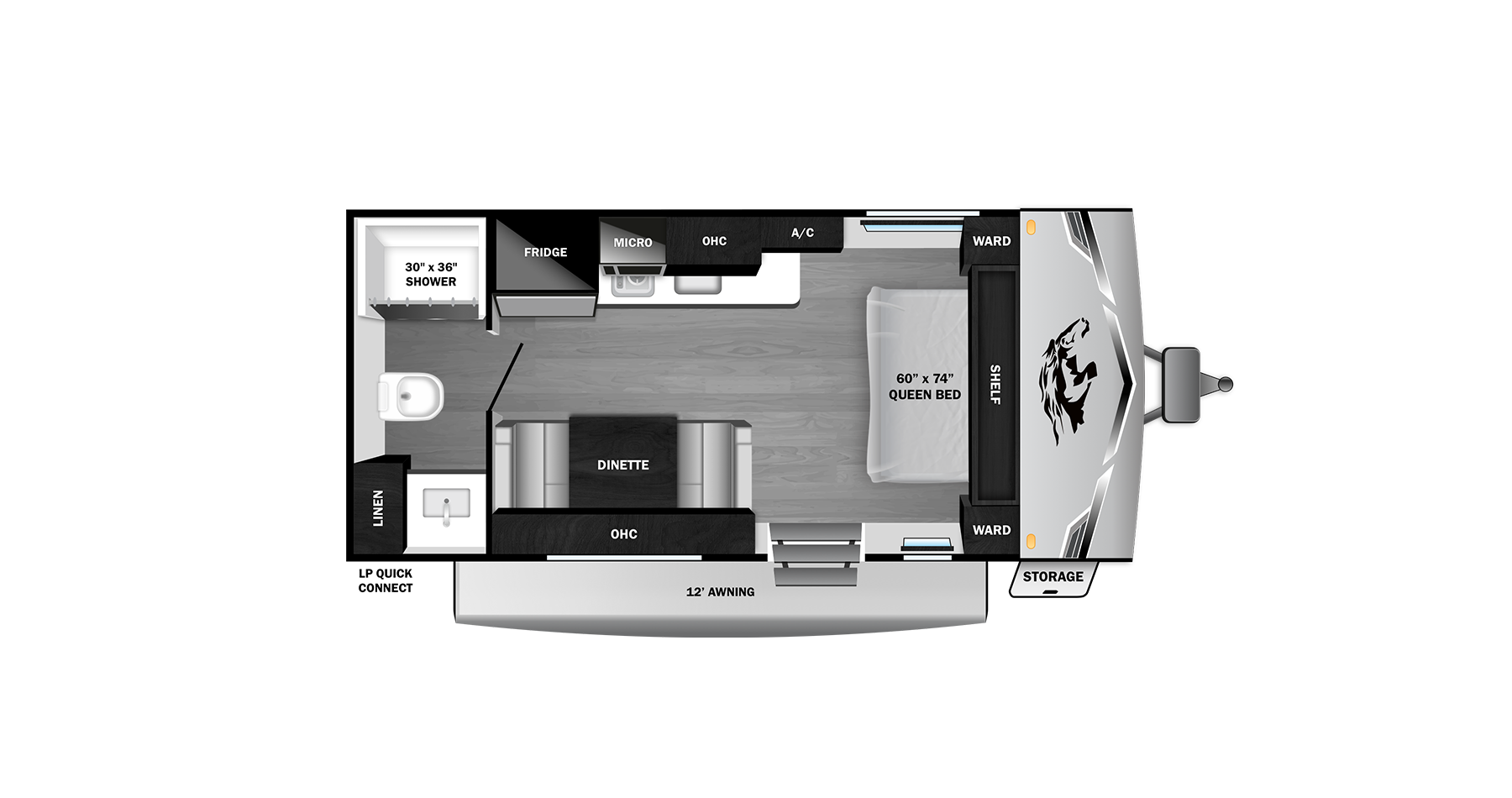 View 2027 Highland Ridge Open Range Colt 18QB complete specs and manufacturer brochures