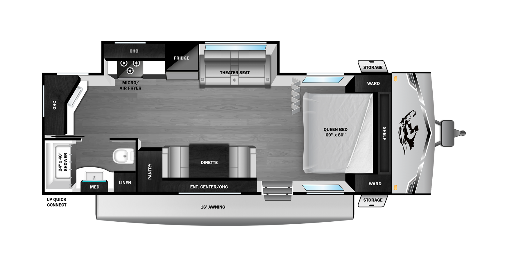 View 2027 Highland Ridge Open Range Colt 22MDS complete specs and manufacturer brochures