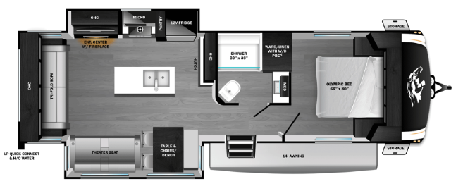 View 2027 Highland Ridge Open Range Roamer 29RLTS complete specs and manufacturer brochures