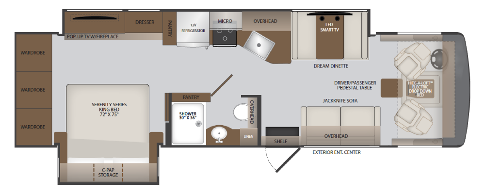 View 2027 Holiday Rambler Invicta 32RW complete specs and manufacturer brochures