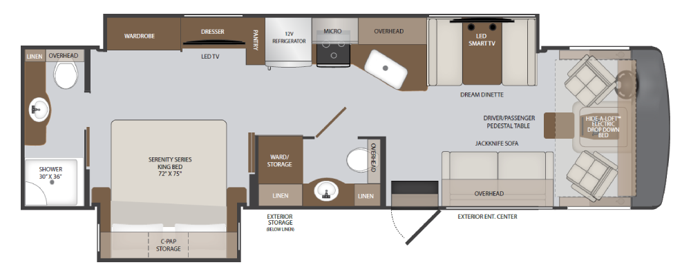 View 2027 Holiday Rambler Invicta 33HB complete specs and manufacturer brochures
