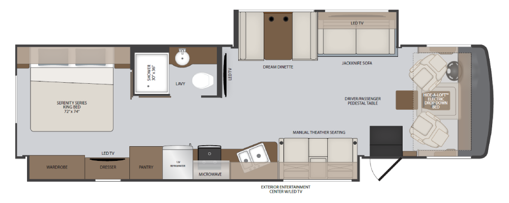 View 2027 Holiday Rambler Invicta 35R complete specs and manufacturer brochures