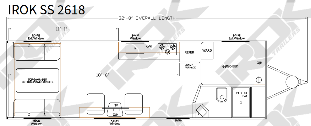 View 2027 Irok Trailers SS 2618 complete specs and manufacturer brochures