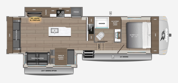 View 2027 Jayco Eagle 29RLC complete specs and manufacturer brochures