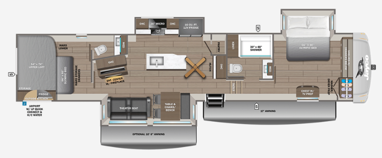 View 2027 Jayco Eagle 360DBOK complete specs and manufacturer brochures