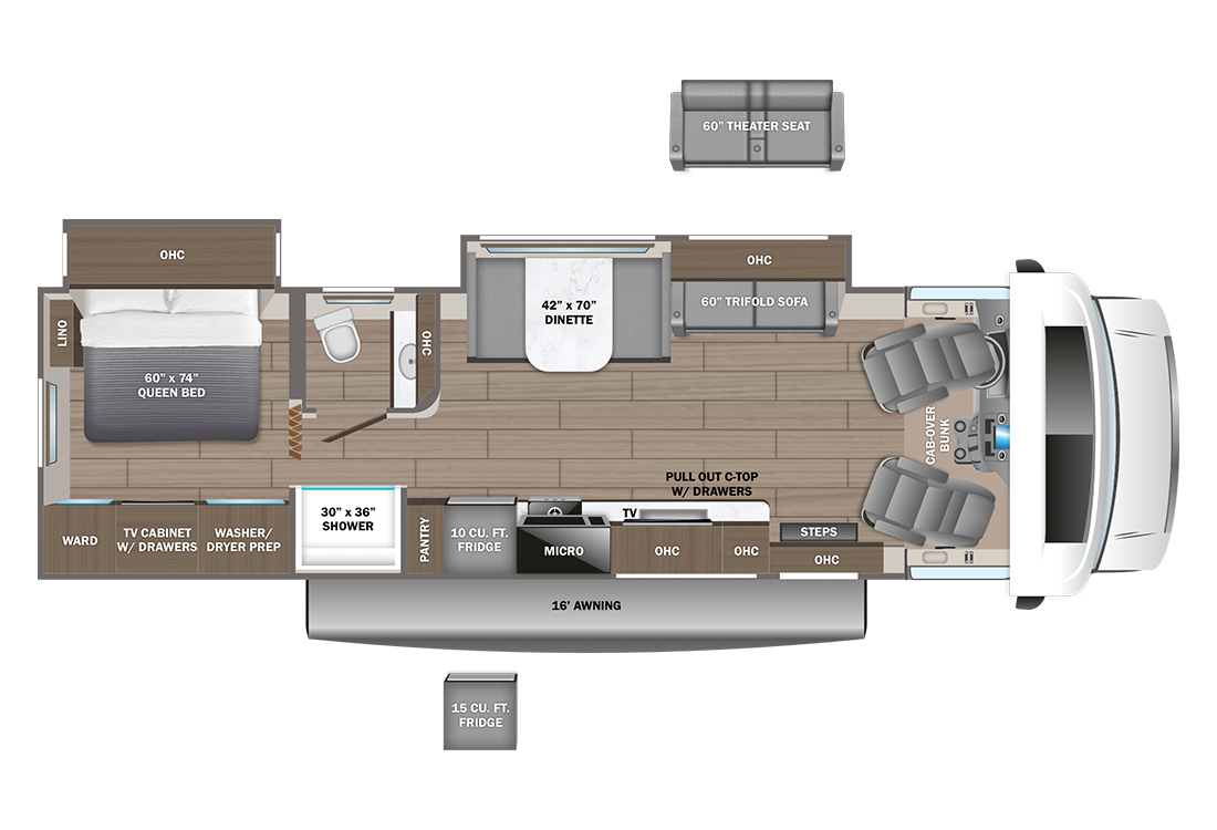 View 2027 Jayco Greyhawk 29MV complete specs and manufacturer brochures