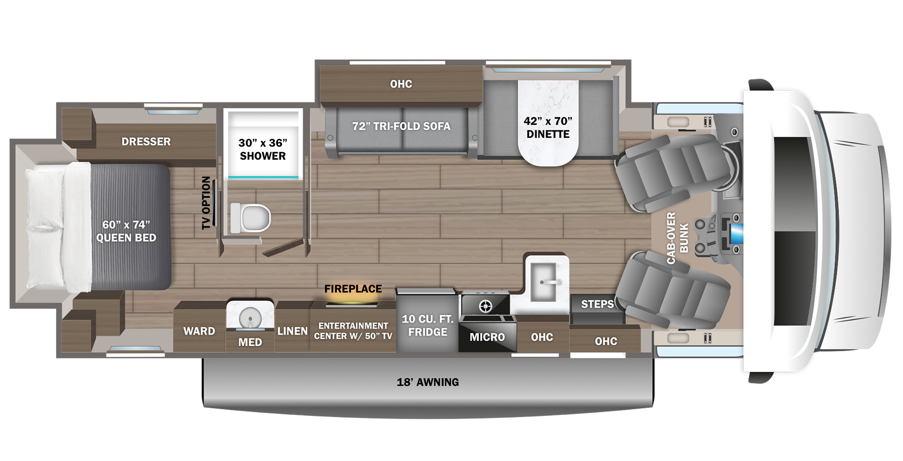 View 2027 Jayco Greyhawk 30Z complete specs and manufacturer brochures