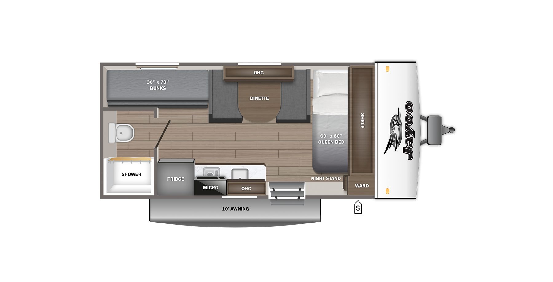 View 2027 Jayco Jay Feather Air SL 17BHSL complete specs and manufacturer brochures