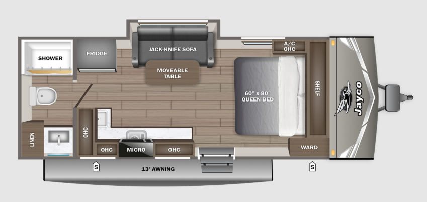 View 2027 Jayco Jay Flight 180LK complete specs and manufacturer brochures