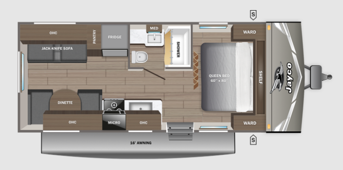 View 2027 Jayco Jay Flight 210QBW complete specs and manufacturer brochures