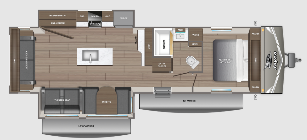 View 2027 Jayco Jay Flight 290RLS complete specs and manufacturer brochures