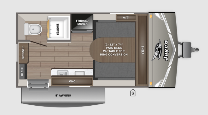View 2027 Jayco Jay Flight Sport Edition 140TBW complete specs and manufacturer brochures
