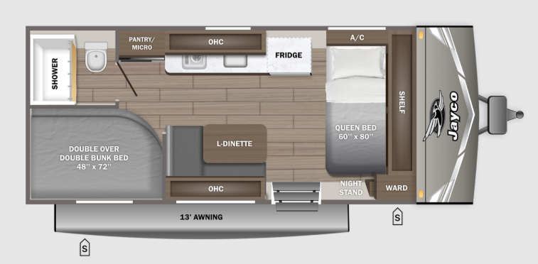 View 2027 Jayco Jay Flight Sport Edition 172DB complete specs and manufacturer brochures